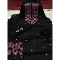 Indian Excellent Georgette Embroidery Salwar Kameez for Women [3 piece]